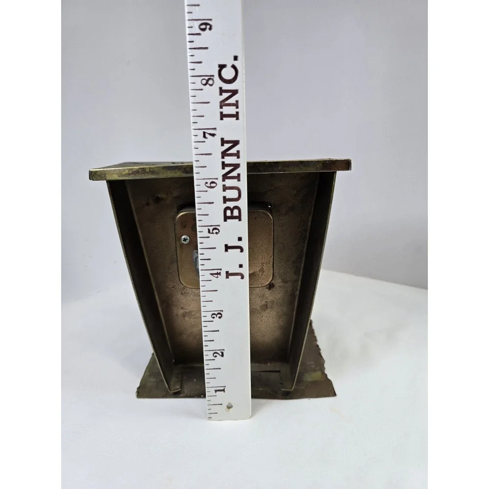 VTG Copper The Sting Metal Music Box Piano Player Figurine Hong Kong Tested Good